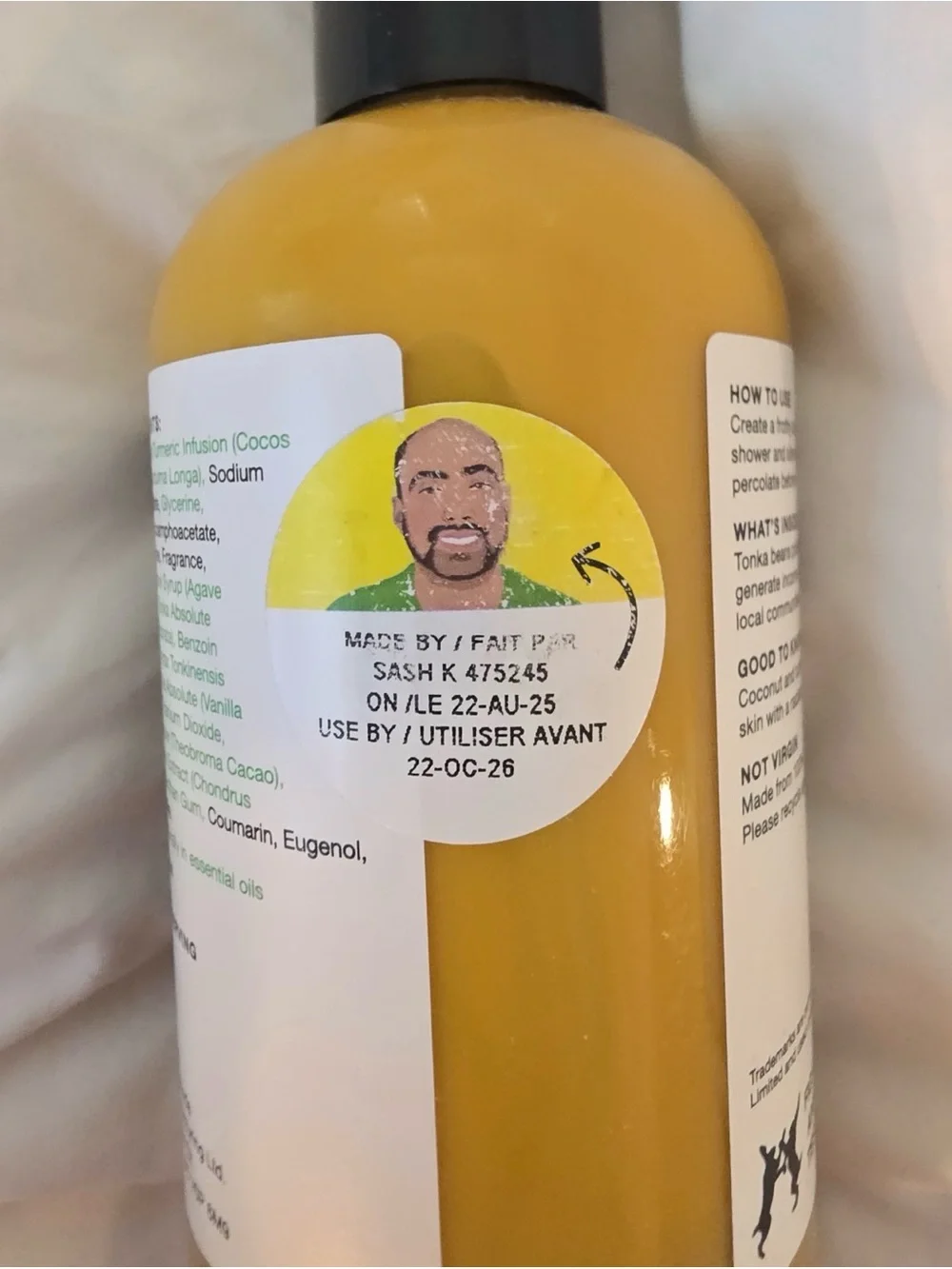 LUSH TURMERIC LATTE SHOWER GEL 8.4 oz BRAND NEW SEALED DISCONTINUED